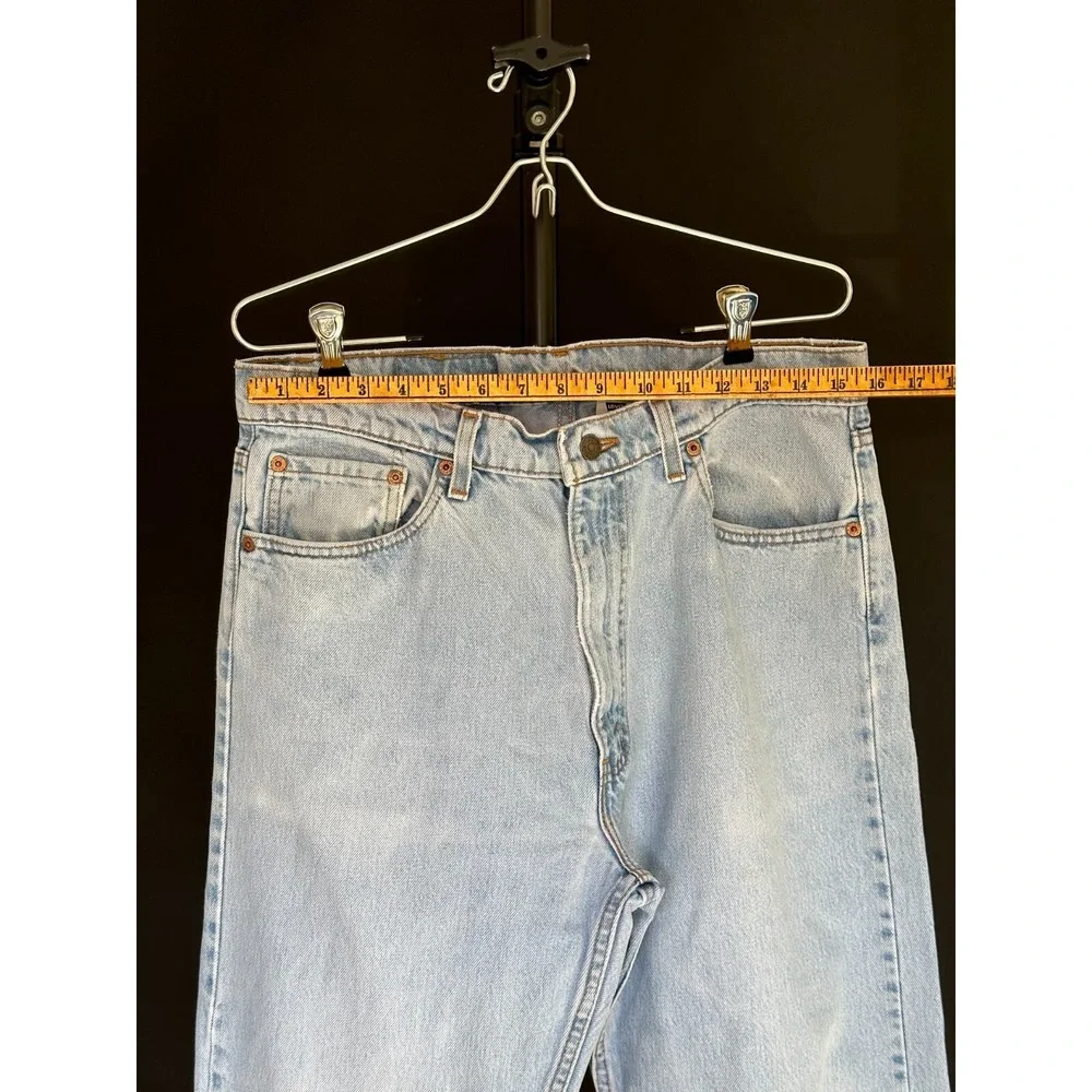 Vintage 1997 Levi's 505‎ Regular Fit Men's Blue Jeans Size 36x32 Made In U.S.A.